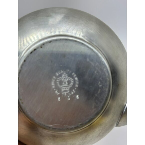 VTG ROYAL HOLLAND PEWTER Made in Holland K.M.D. Tiel Teapot Cream Sugar - Picture 5 of 8